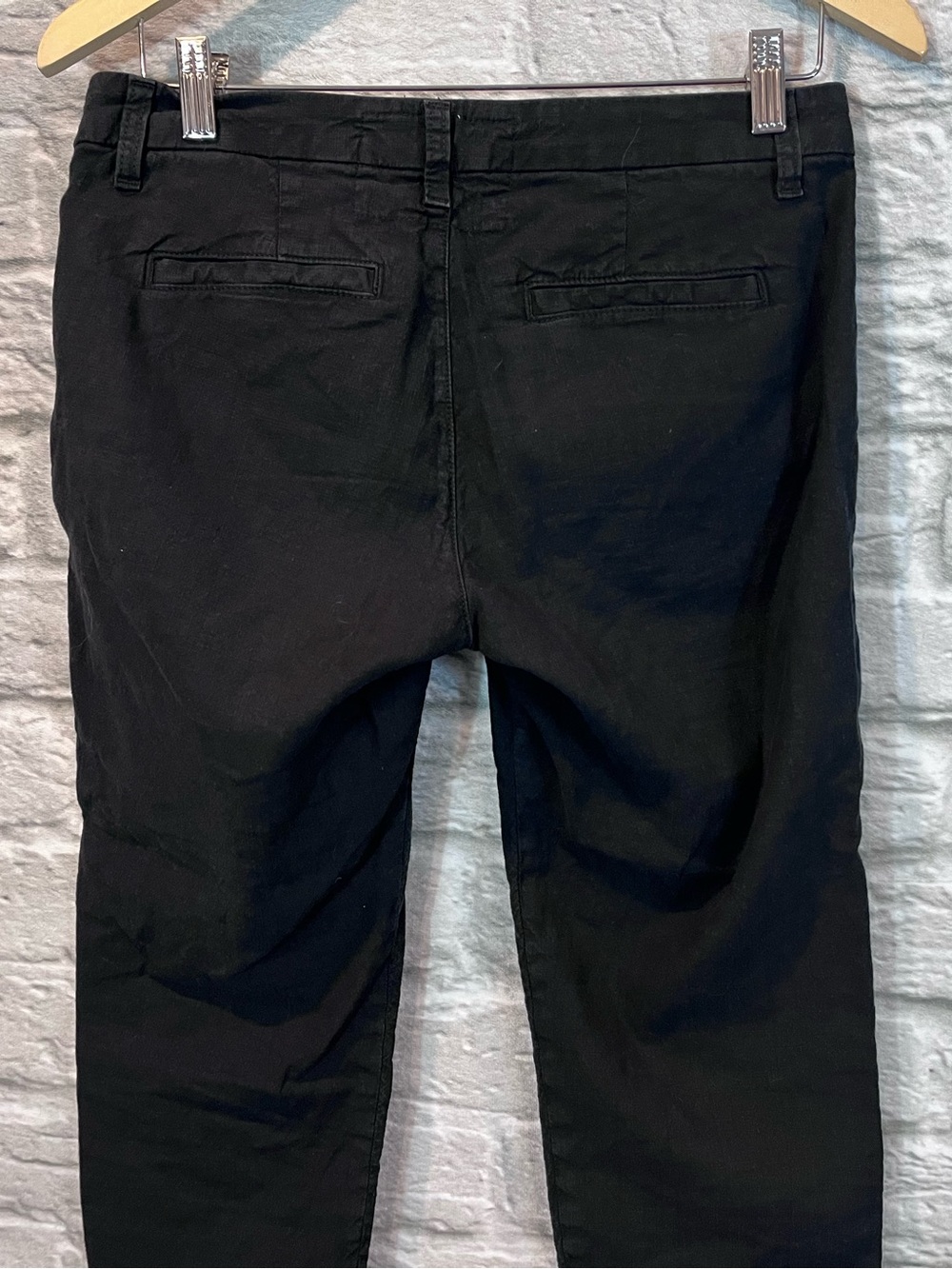 Frank & Eileen Wicklow Italian Chino Black Pants Size 2 - Picture 8 of 11